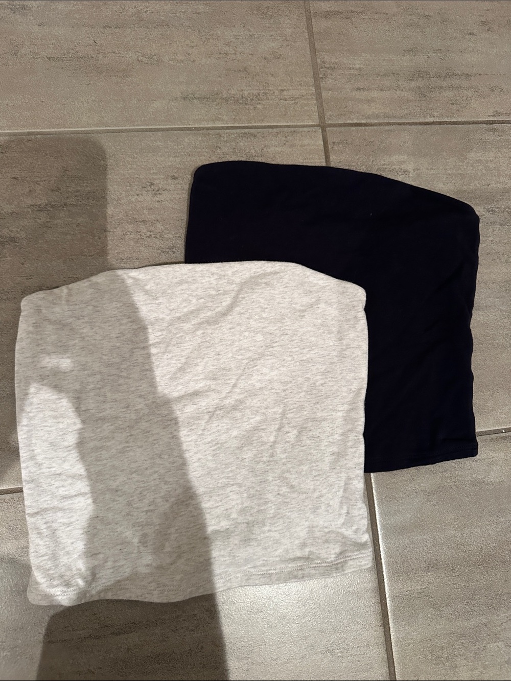 Garage Strapless Tube Tops - navy(xxs) and grey (xs)